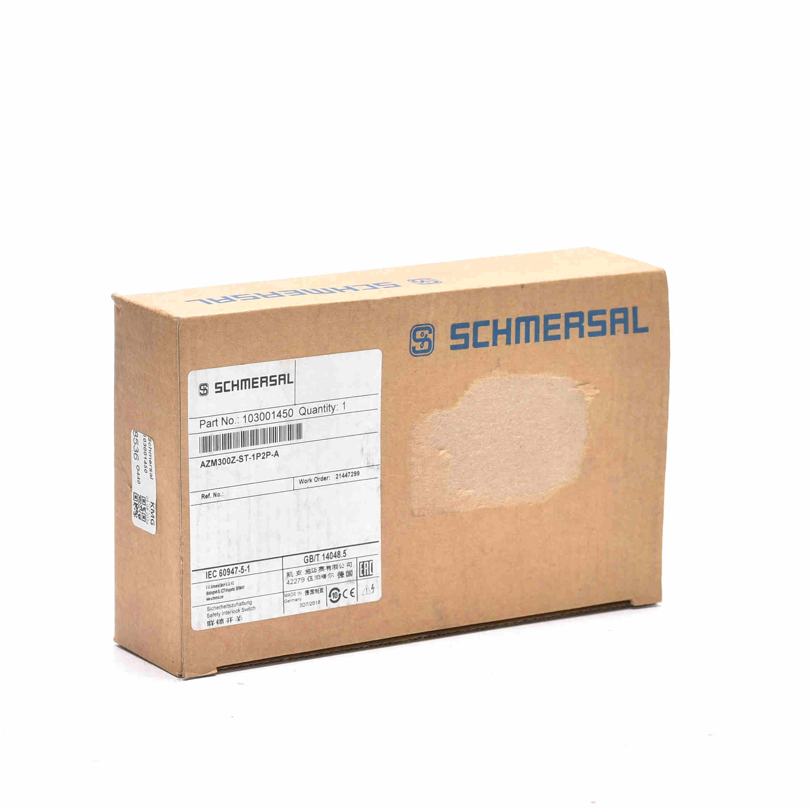 Schmersal safety switch 103001450 AZM300Z-ST-1P2P-A -new-