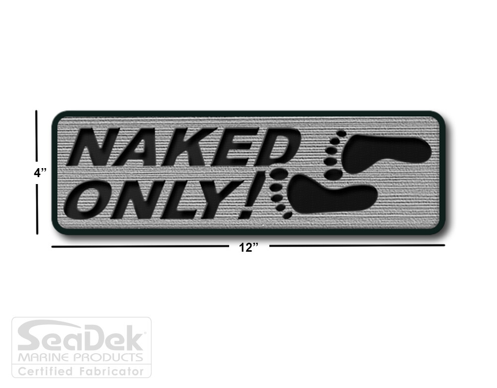 SeaDek Boat EVA Step Pad - Non Skid Stick On - StormGray-Black - Naked Feed STKD