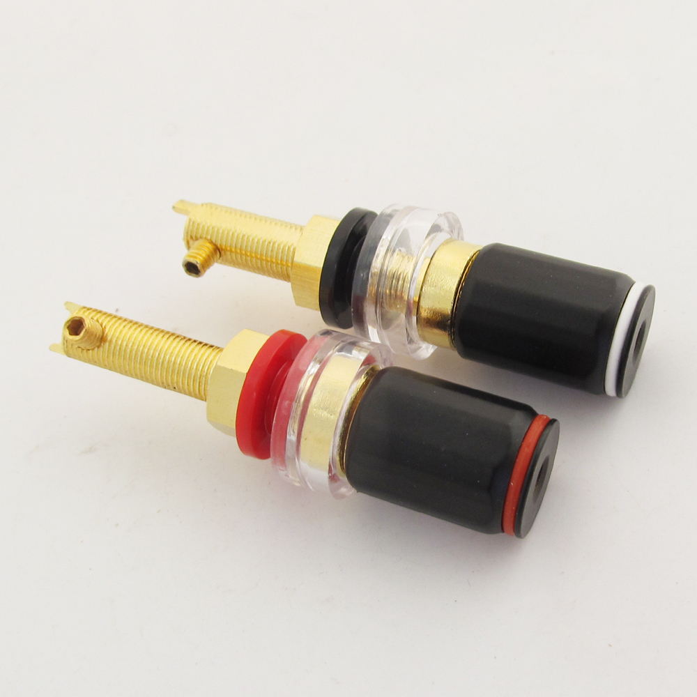 20pcs High Quality Brass HiFi Amplifier Speaker Terminal Binding Post 65mm