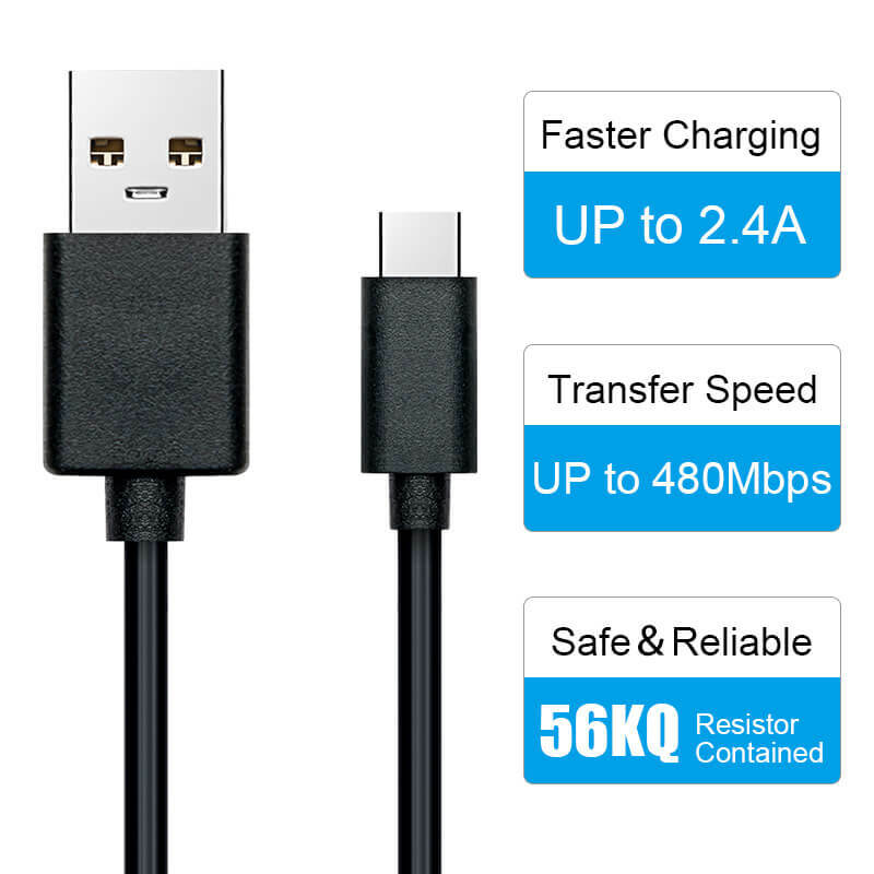 1m QUALITY USB FAST CHARGE USB-C TYPE C CABLE LEAD WIRE FOR SAMSUNG S8 S9 S10