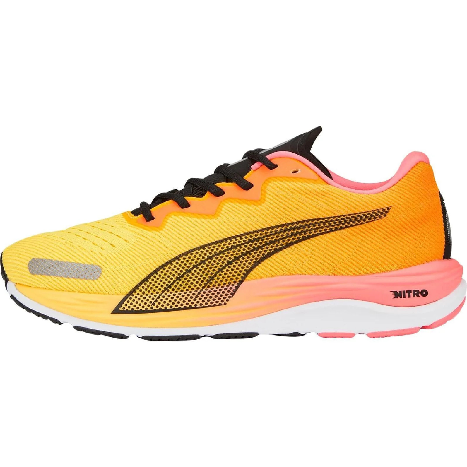 Puma Velocity Nitro 2 Mens Running Shoes Orange Cushioned Comfort Run Trainers