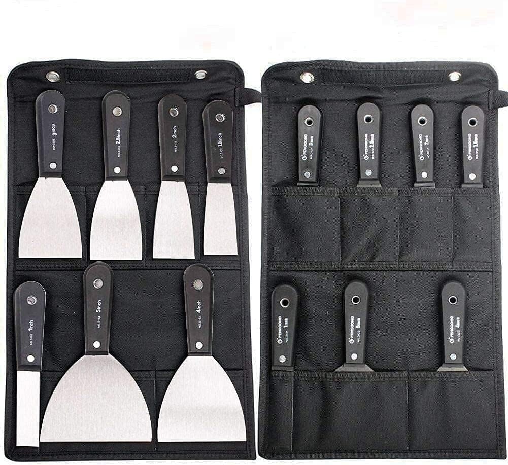 7PCS Drywall Tools, Putty Knife Set, 50# Steel Drywall Taping Knife,Spackle K...