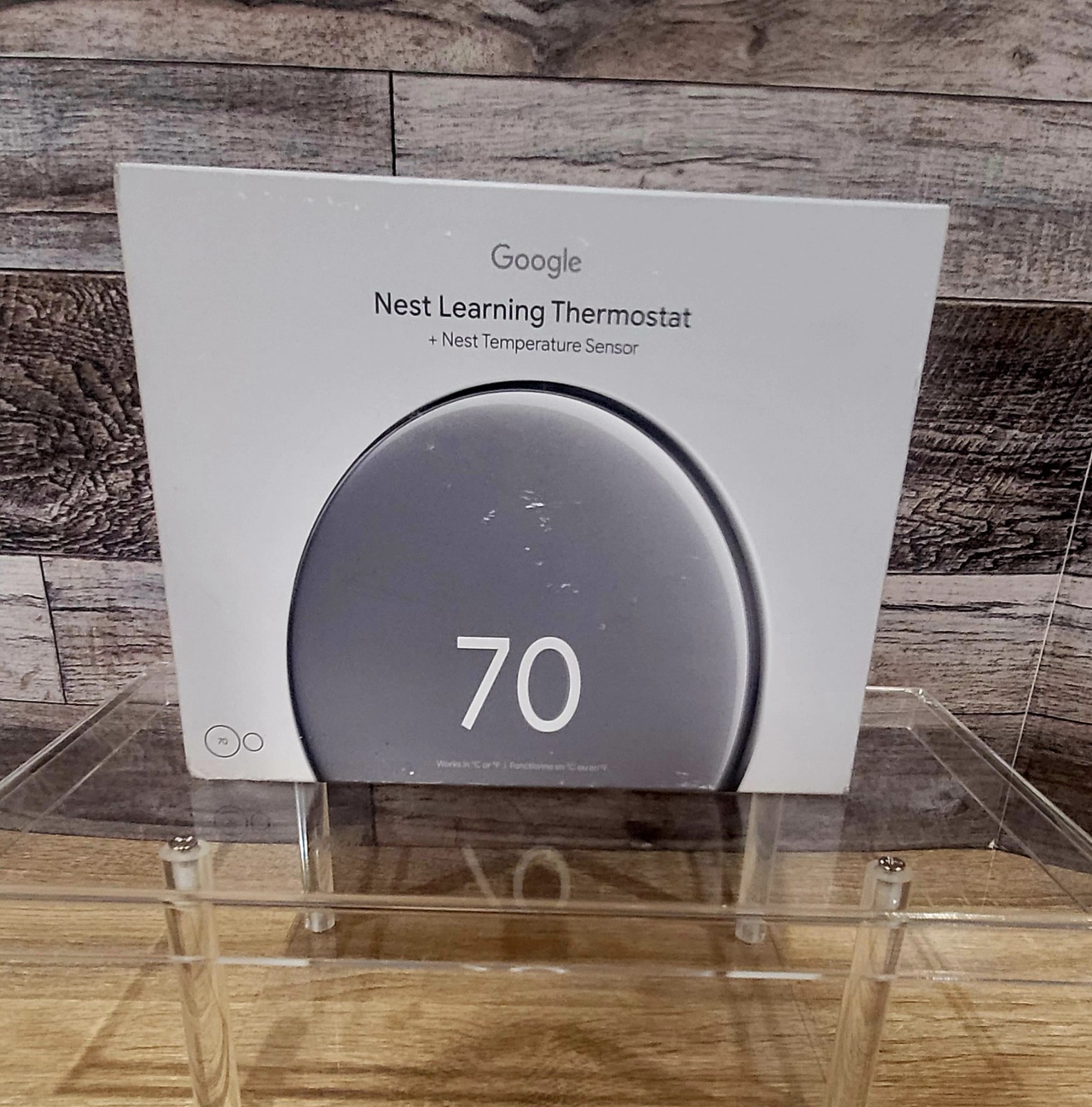 Google Nest Learning Thermostat 4th Gen & Sensor 2nd Gen Polished Silver