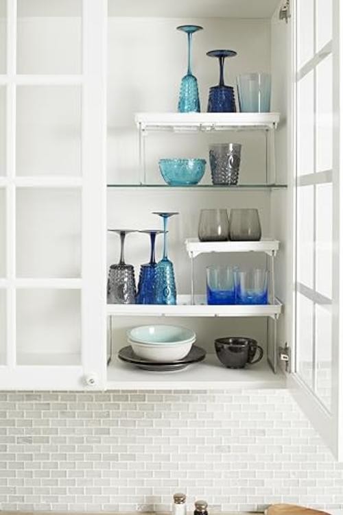 Small Stacking Shelf, Organizer for Spices, Make-Up, Bottles & Jars,