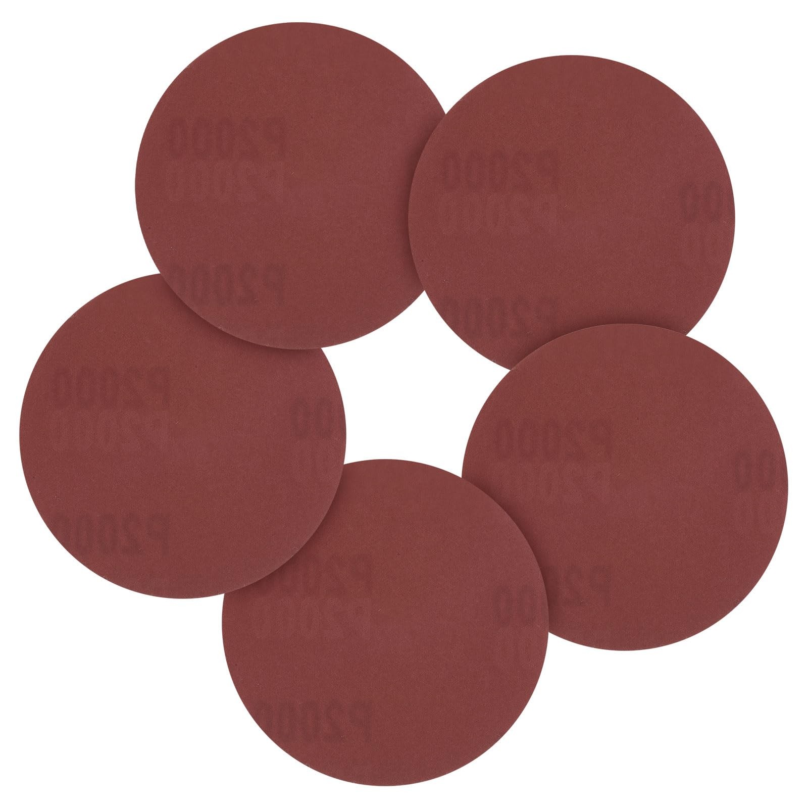 30 Pcs 3 Inch Sanding Disc 2000 Grit Round Hook and Loop Sandpaper Fit for Or...