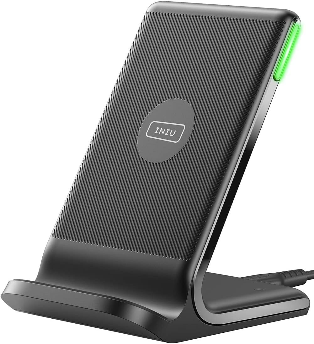 INIU Wireless Charger, 15W Fast Qi Certified Wireless Charging Station