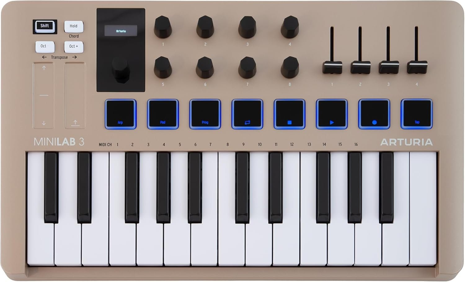 Arturia Minilab 3 25-key Usb Midi Controller - Champagne Limited Edition