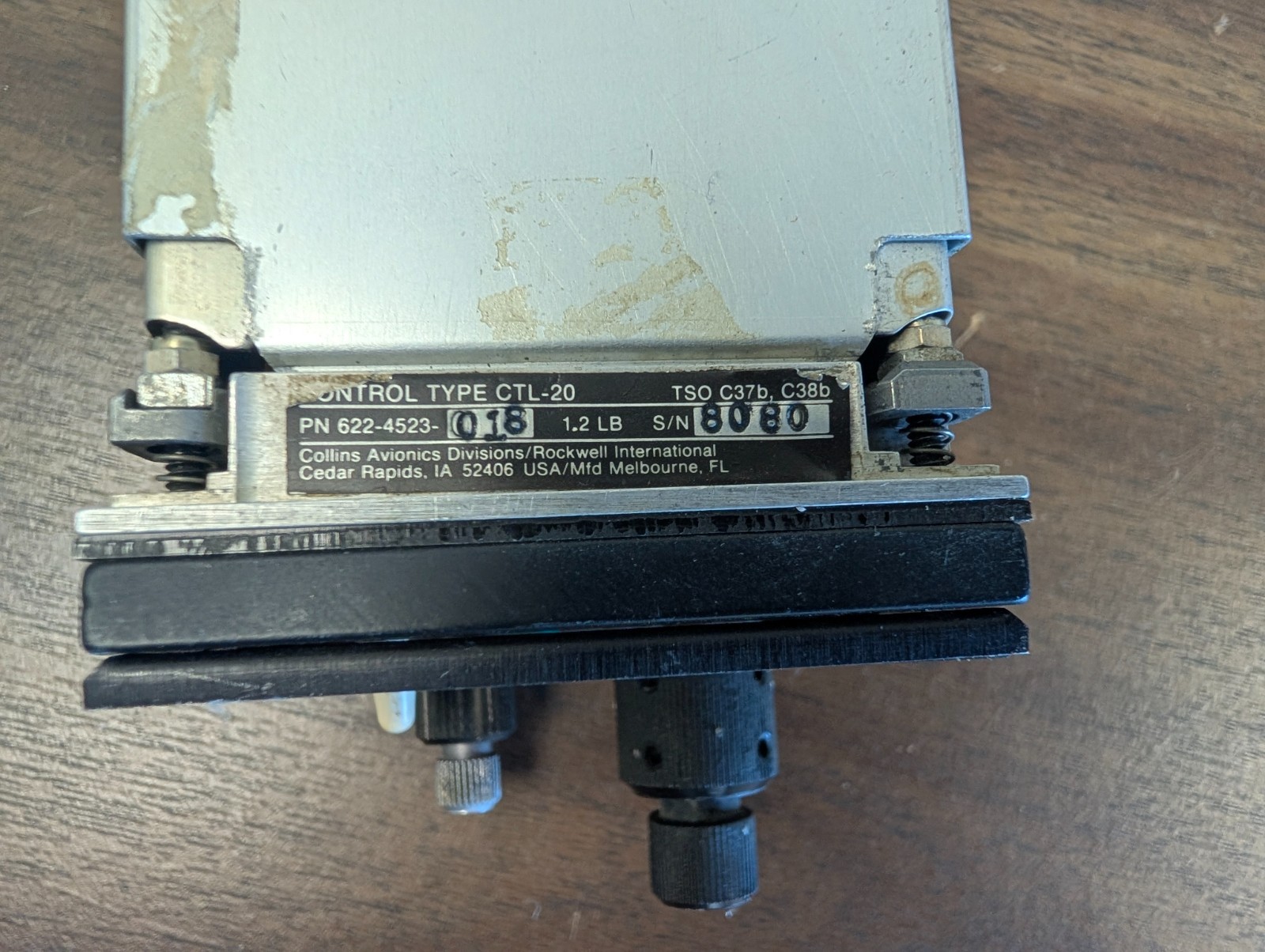 Collins CTL-20 Control Head; Part # 622-4523-018