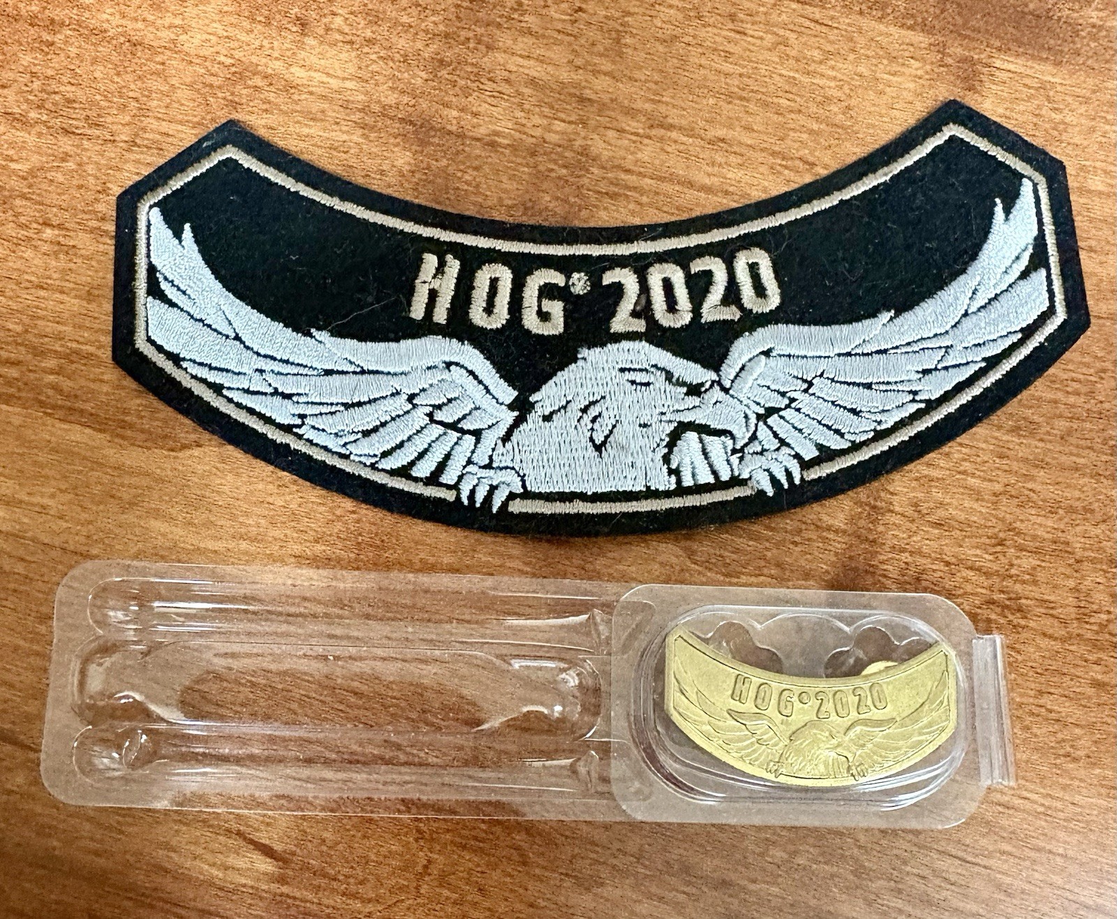 New 2020 Harley Davidson Rocker Patch & Pin Set HOG Owners Group Embroidered