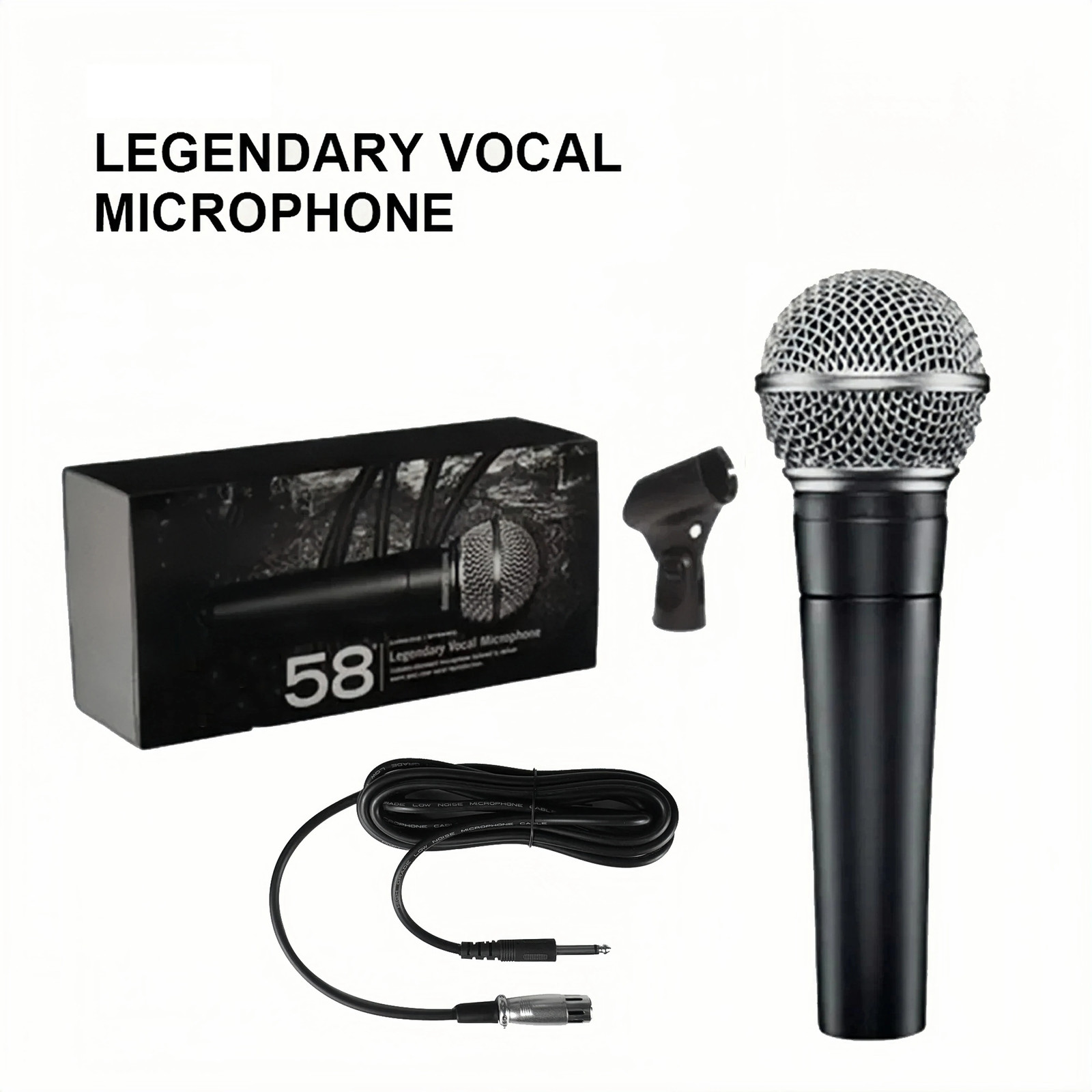 Good Handheld 58 Metal Cardioid Dynamic Microphone for Stage Singing Professiona
