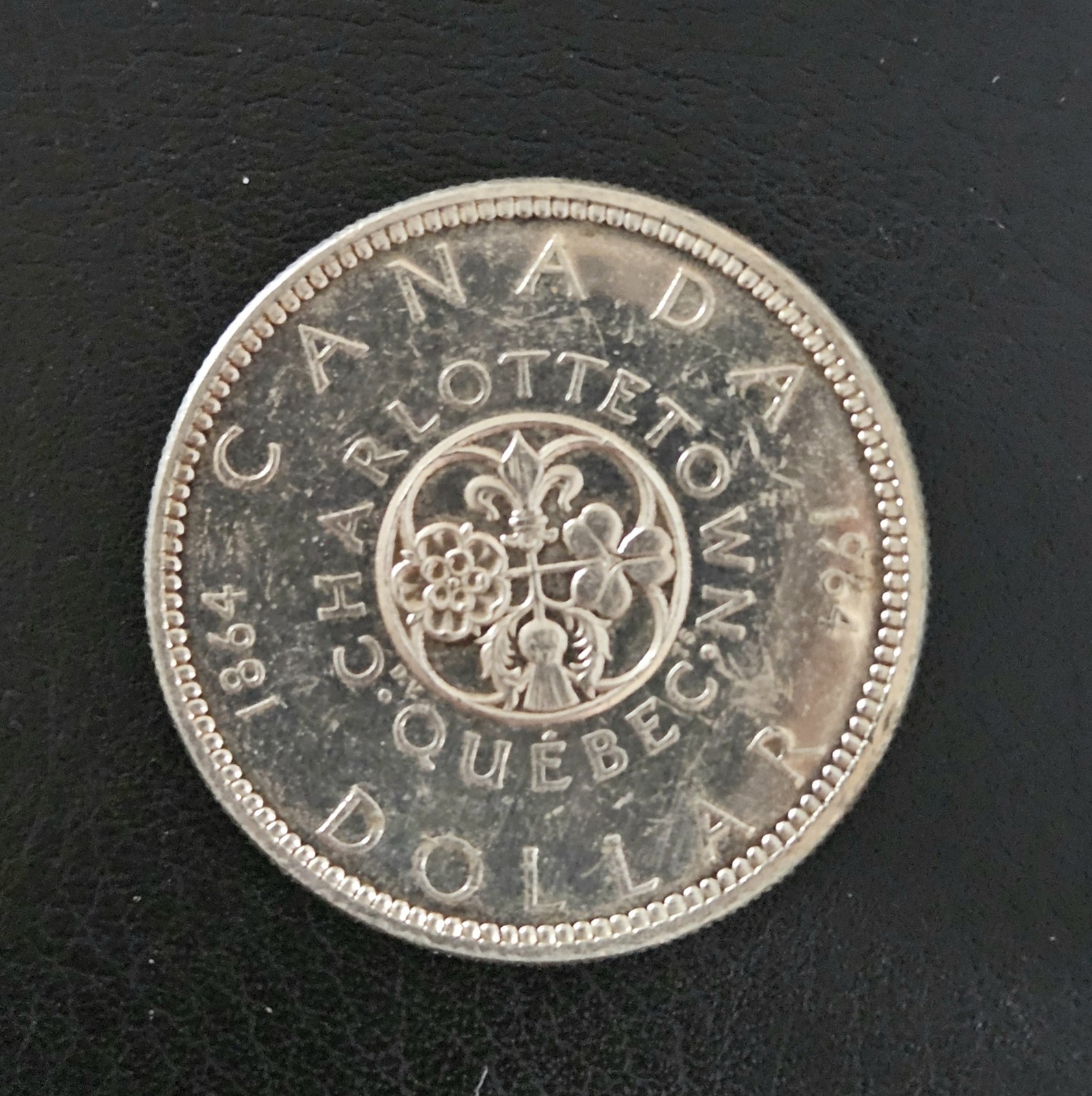 1964 Canada Silver Dollar. 80%. Elizabeth II.     CANAM