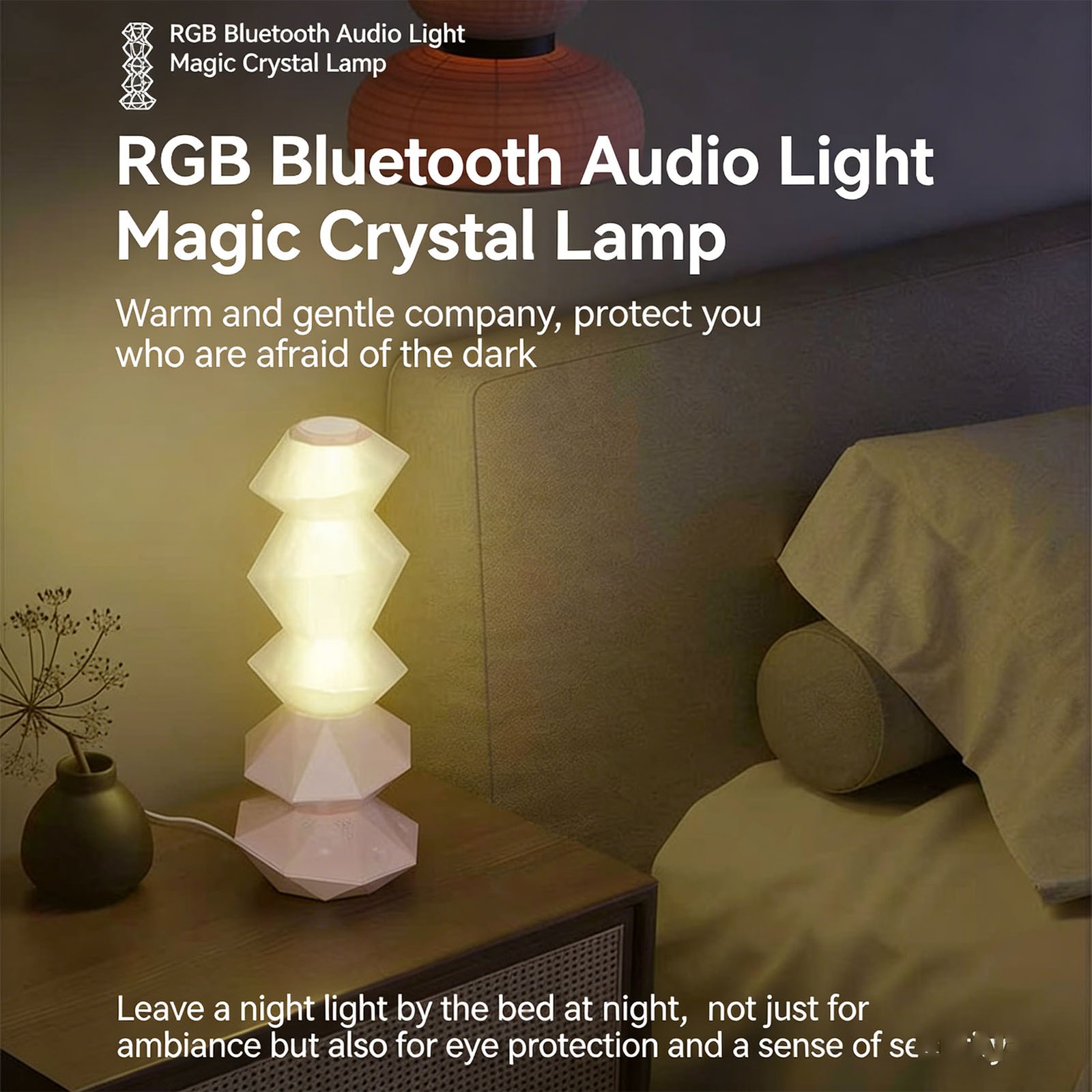 4-360 Degree Rotating Bluetooth Speaker Night Light For Home Decor