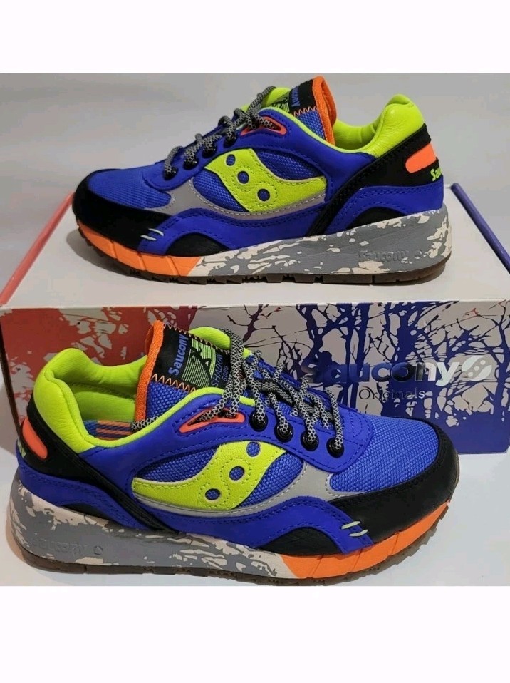 Saucony Originals Shadow 6000 Trail CPK Blue/Lime Men's 5.5 Running Shoes