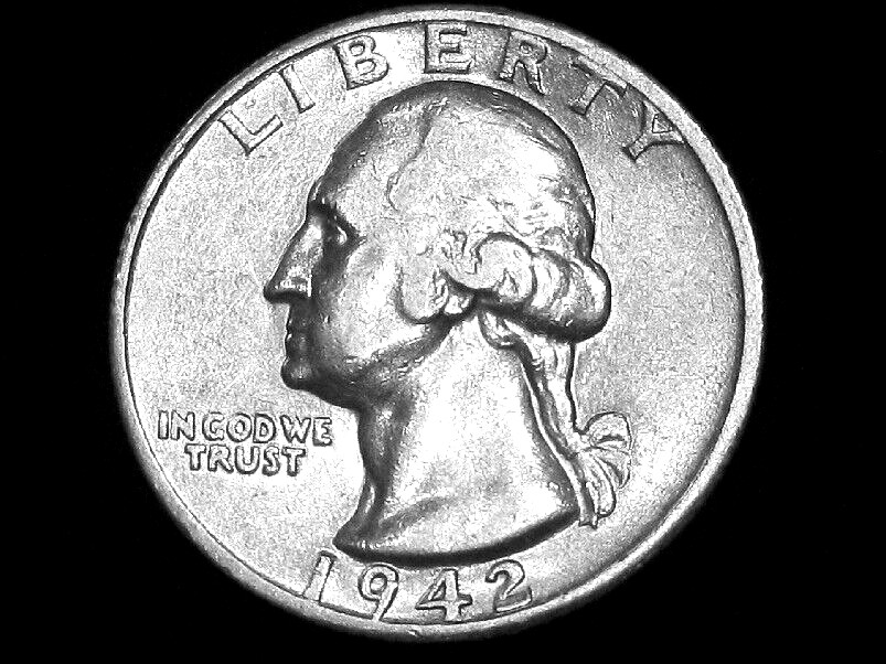 1942-S Washington Quarter --- Almost Uncirculated