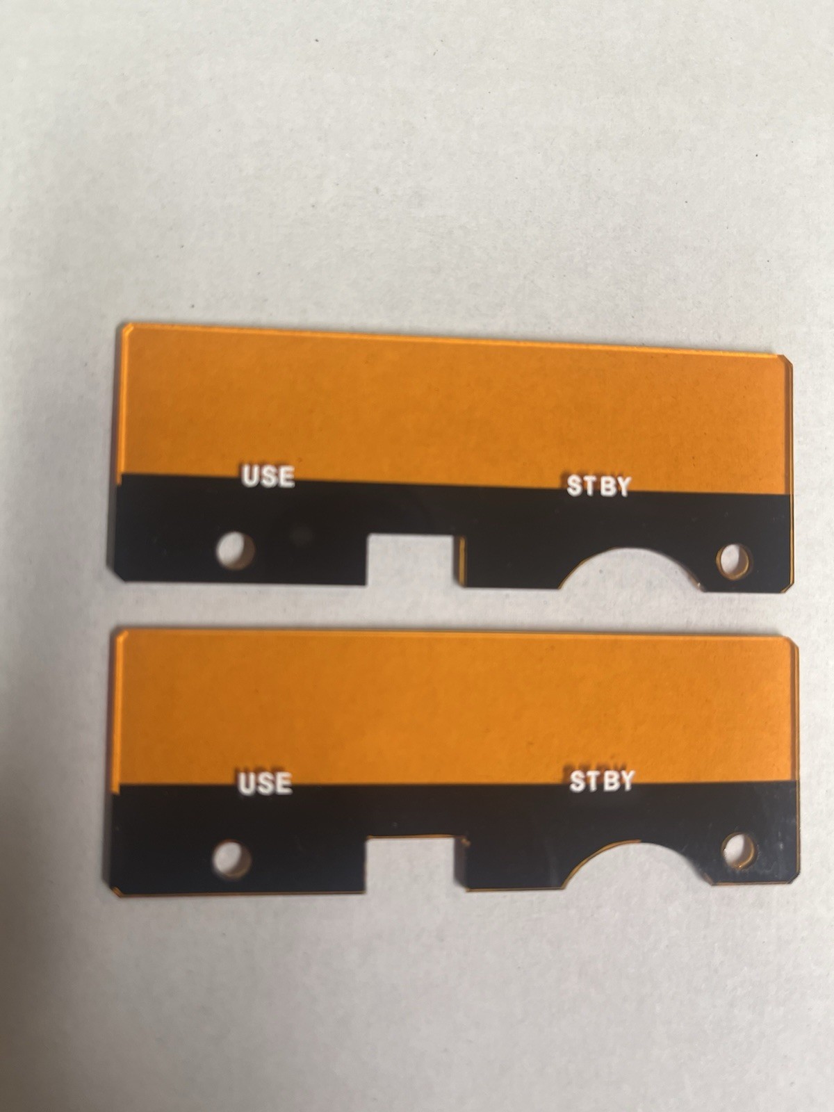KX-155 KX 155 KX155  pair Faceplate Lens Amber . King. Radio Lenses MADE in USA
