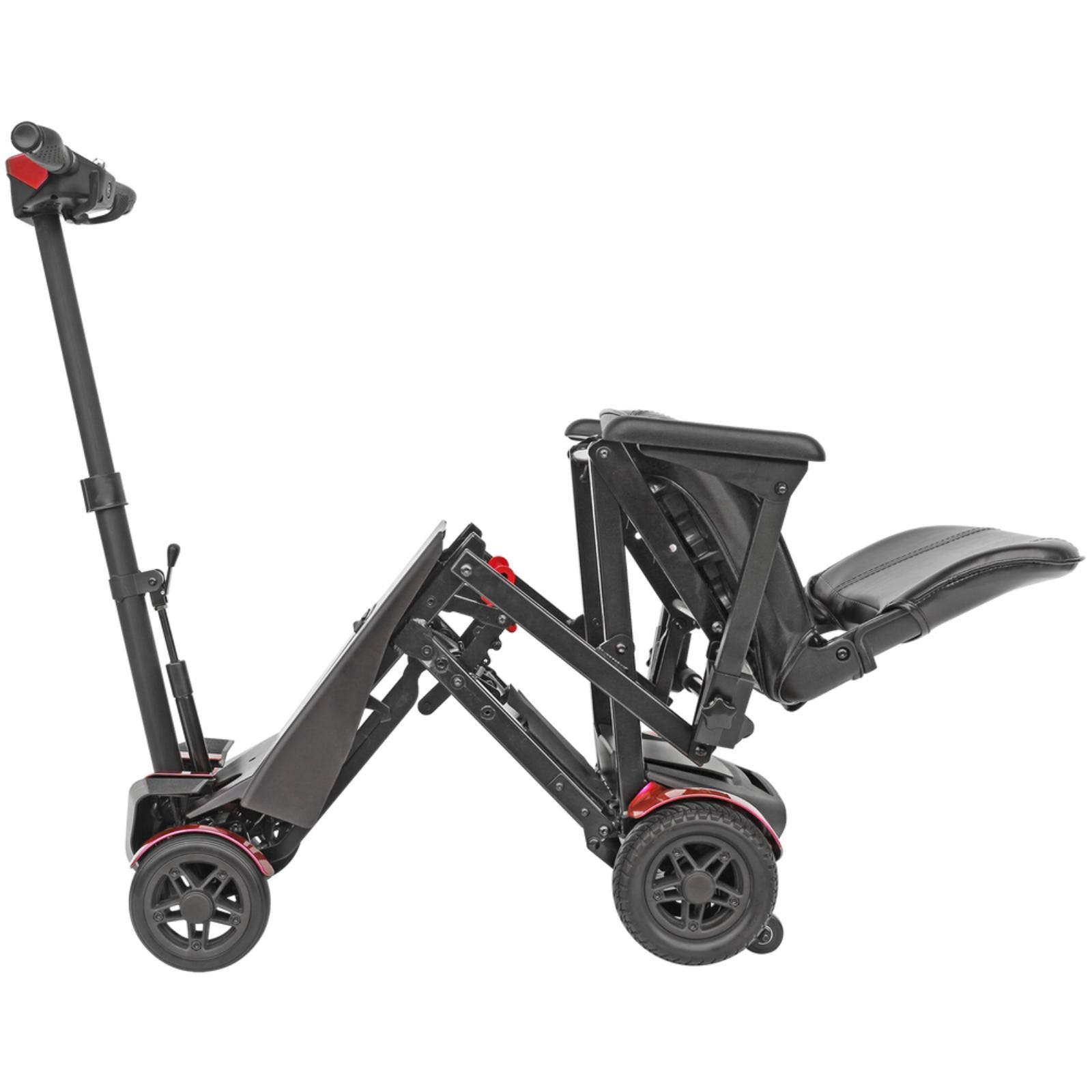 Electric Mobility for Travel & Shopping, Auto-Folding, Removable Seat, and