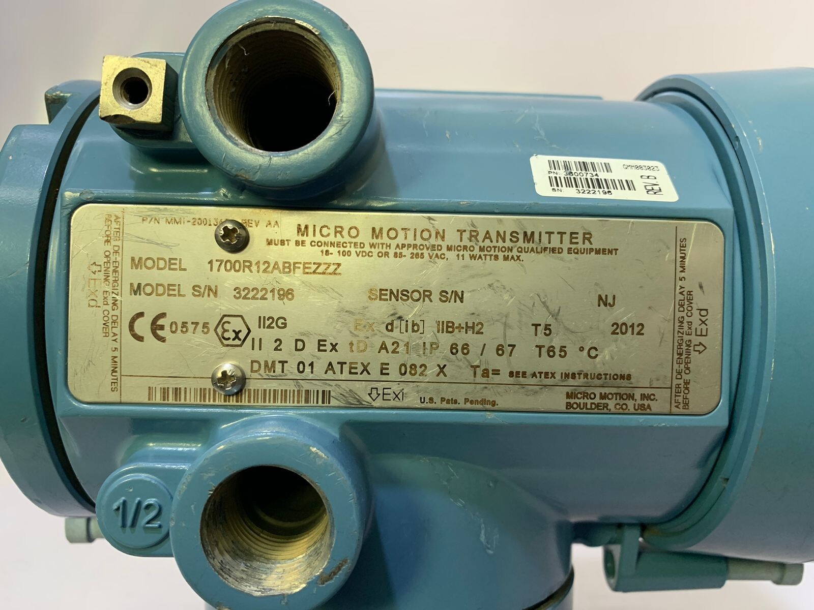 Micro Motion / Flow Transmitter / 1700R12ABFEZZZ