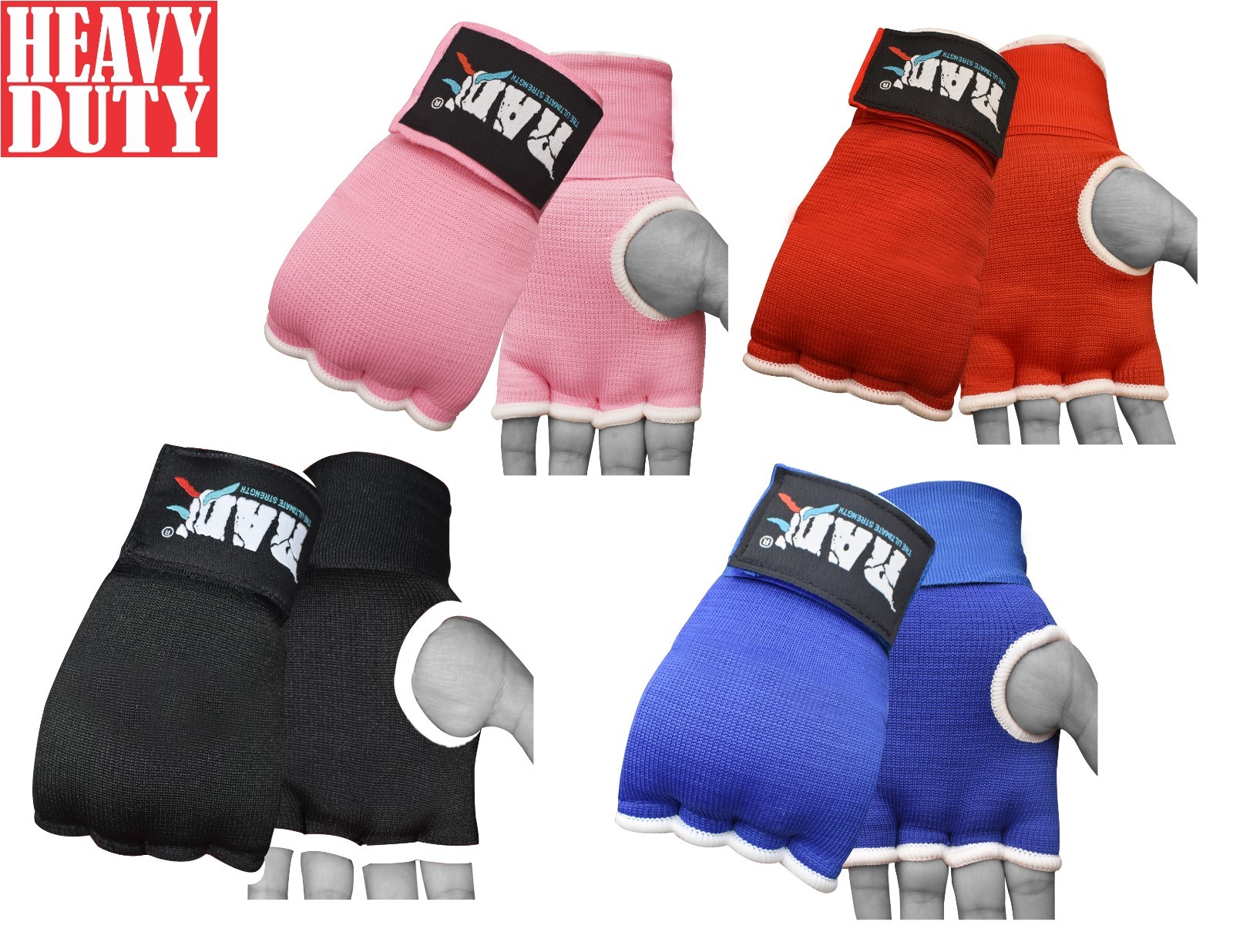 RAD Pro Boxing Gel Gloves,MMA,Grappling Gloves with Hand Wraps,Inner Gloves,