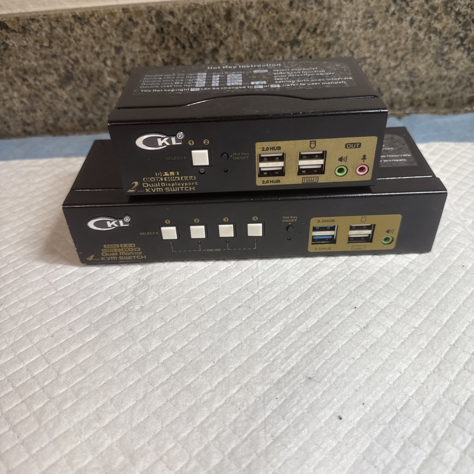 CKL DUEL DISPLAYPORT  2 Dp1.2 4k*2k 60 Hz 4:4:4 Port & Monitor 4 Port 60