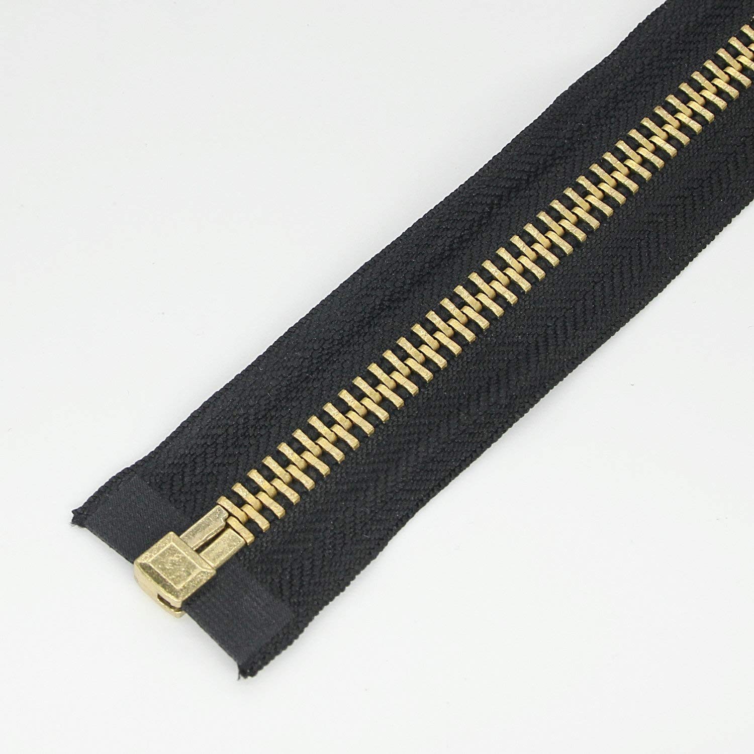 #10 30 Inch Metal Zipper Brass Separating Jacket Zipper Heavy Duty Metal Zipp...