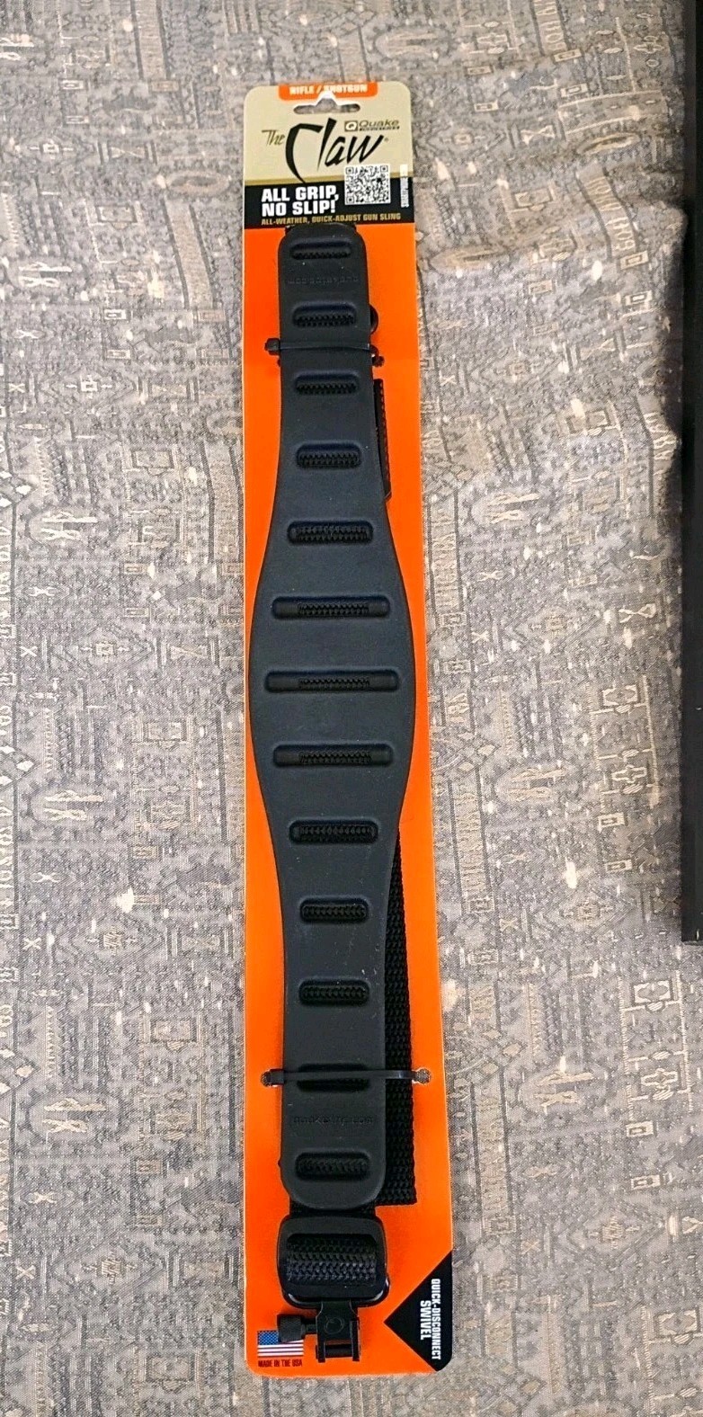 Quake The Claw Rifle / Shotgun All Grip No Slip Sling Contour Black  NEW💥 OBO💥