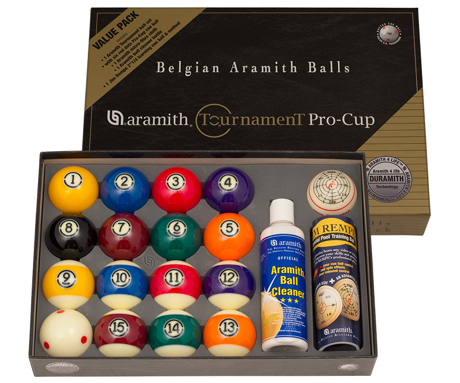 ARAMITH TORNAMENT POOL BALLS PRO CUP VALUE PACK DURAMITH TECH. NEW SHIPS FREE