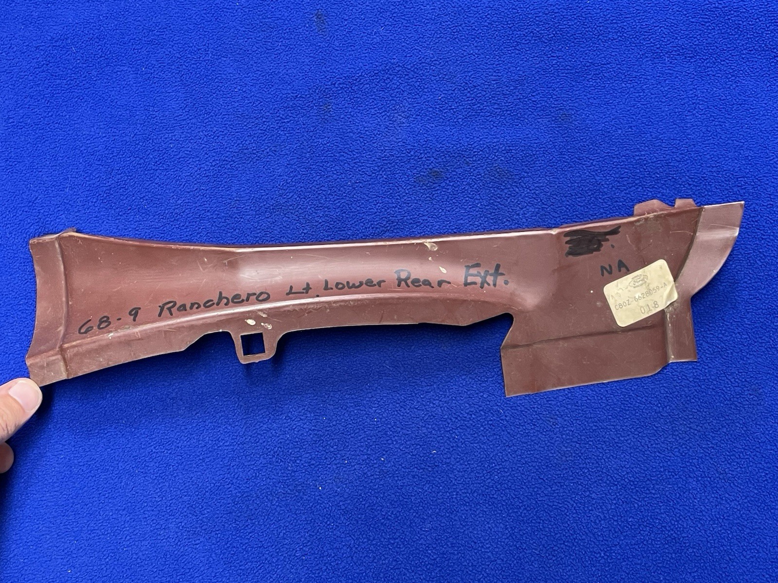 Ford Genuine NOS Ranchero Left Rear Quarter Panel Extension C8OZ-6628059-A