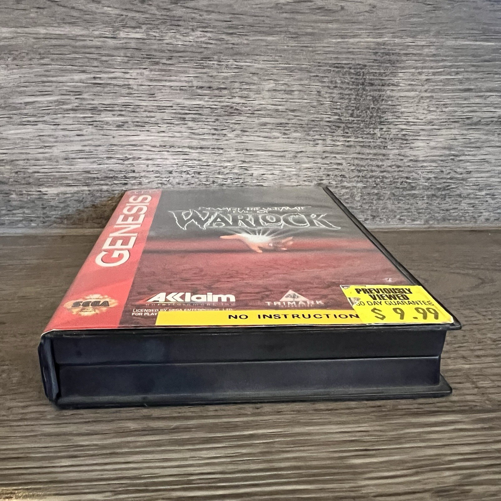 Warlock (Sega Genesis, 1994) Original Case & Cover Artwork ONLY