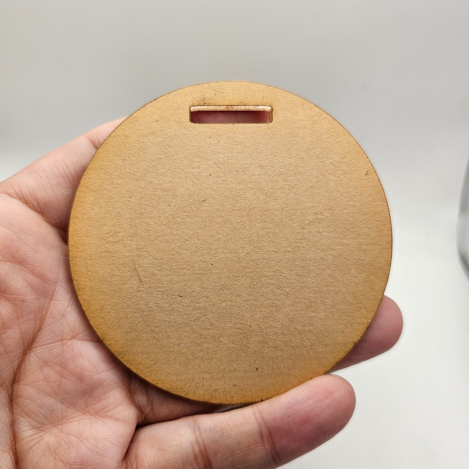 3" Clear Round Acrylic Luggage Tags, Set of 16 Blanks, Craft Supplies, Destash