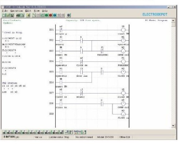 Automation PLC Programming Software, Ladder Logic Function w Simulator, examples