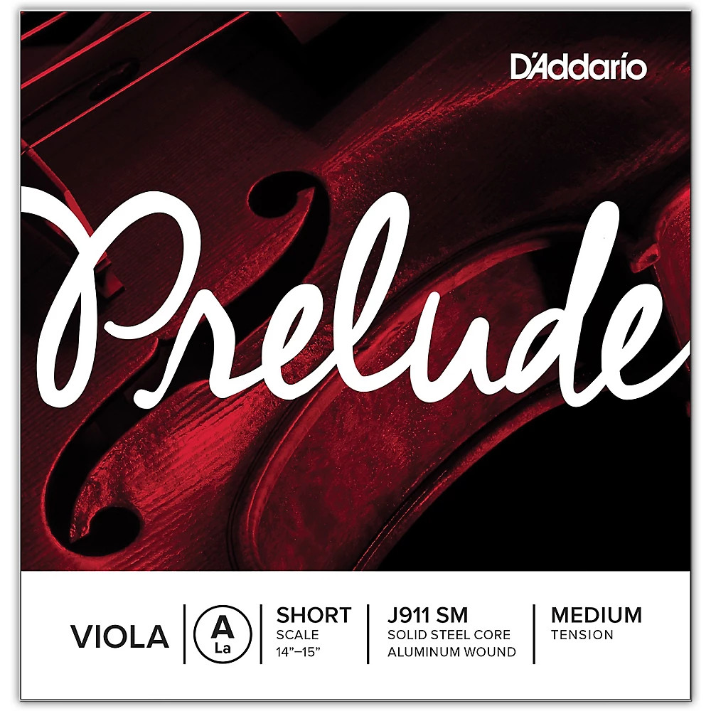 D'Addario Prelude Series Viola A String 14-15 Short Scale