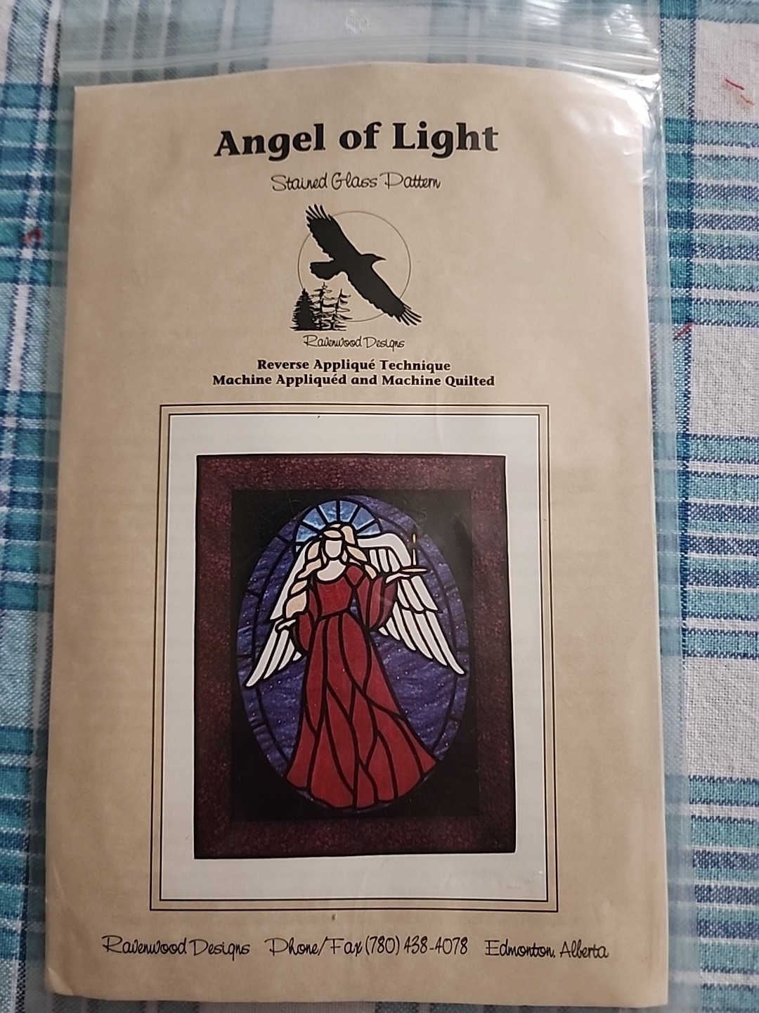 Angel Of Light Stained Glass Appliqué Pattern