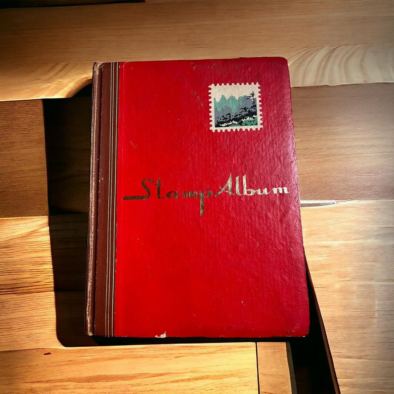 ANTIQUE OLD STAMP ALBUM BOOK OF DIFFERENT COUNTRIES TOTAL 177 STAMPS COLLECTIBLE