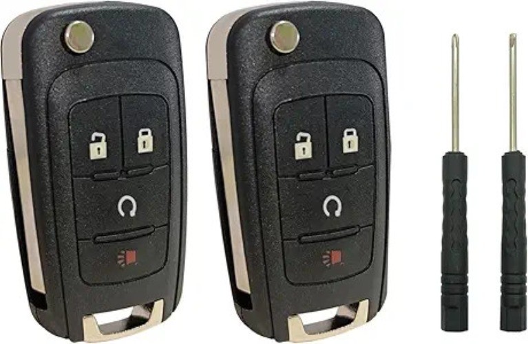 2 Pack Key Fob Cover Case fits for Equinox Sonic Trax Terra Style: 4 Buttons B