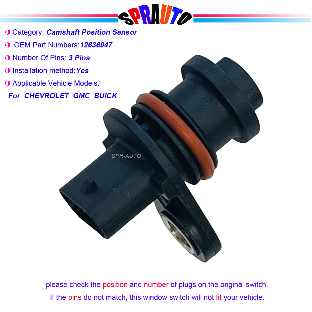 For Chevy Equinox Malibu Silverado 2500 Sierra Camshaft Position Sensor 12636947