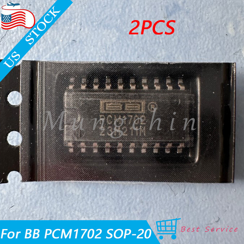 2PCS PCM1702 AUDIO CONVERTER IC 20-Bit Brand New For BB STOCK USA