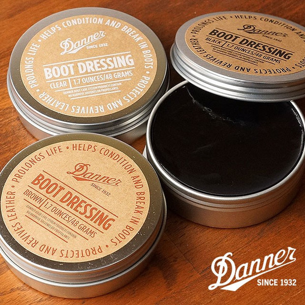 Danner Boot Dressing 1.7 oz Conditioner Made In USA Black Brown Clear Leather