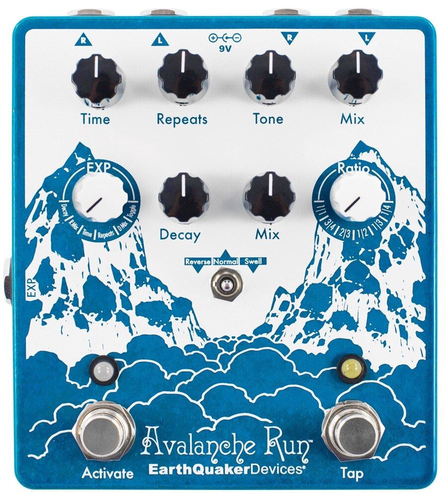 Earthquaker Devices Avalanche Run™ Stereo Reverb & Delay with Tap Tempo