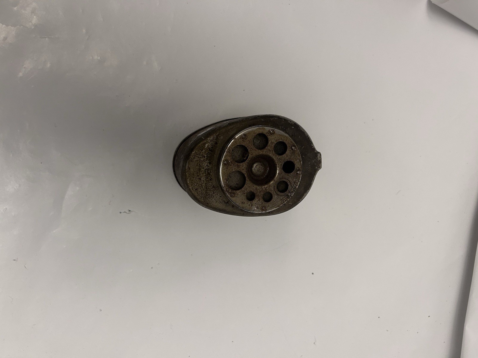 Part of antique pencil sharpener standard rusted 10 REMO
