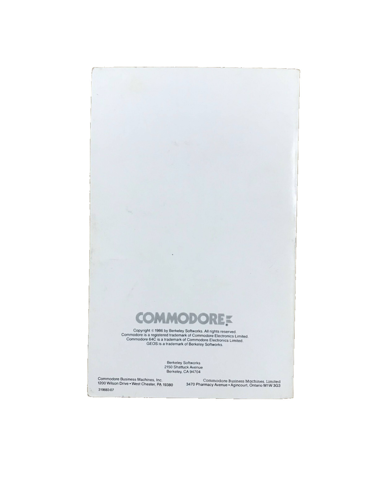 Vintage Commodore 64C GEOS QuantumLink Personal Computer OS User's Guide