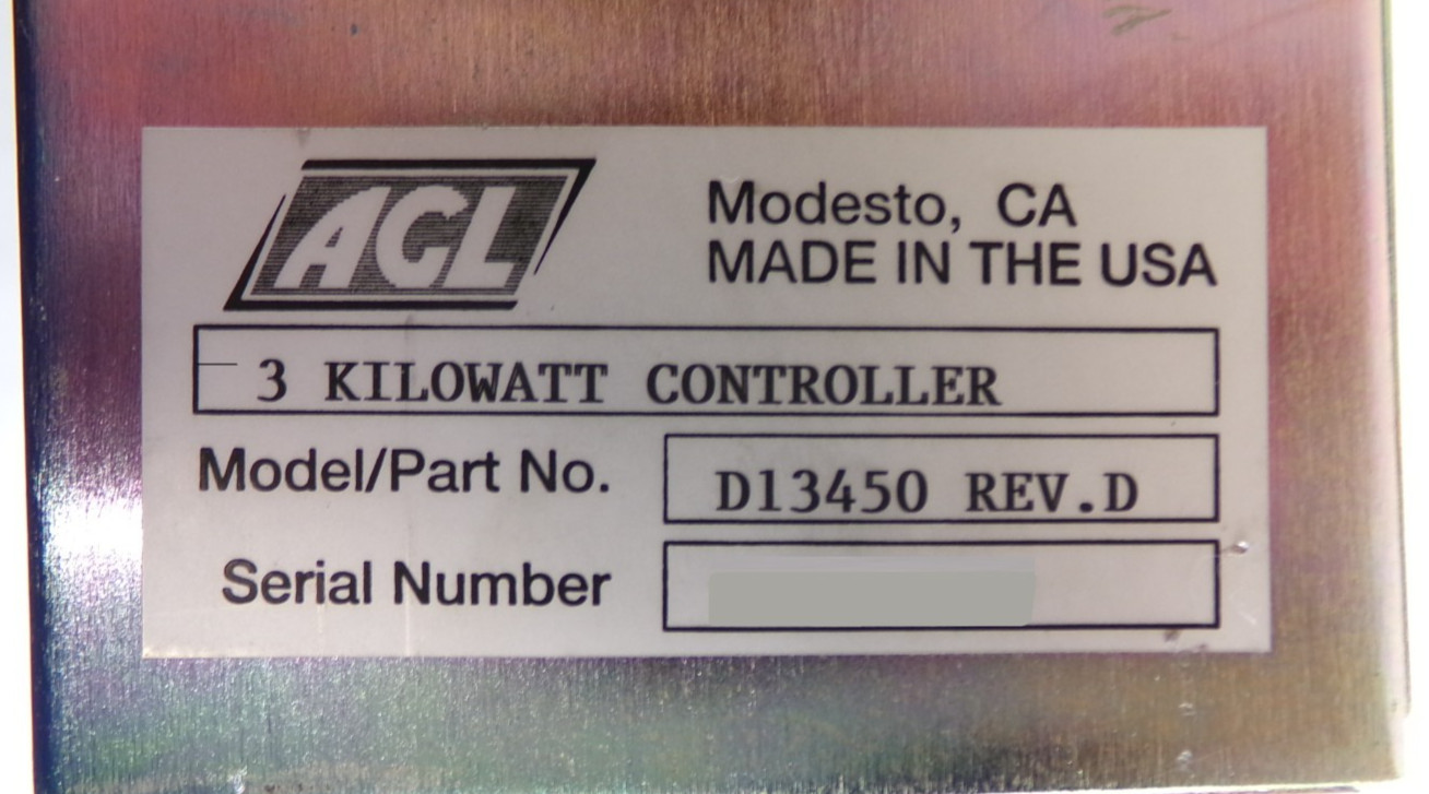 ACL D13450 Microwave Control Module AMAT 0190-00398 Working
