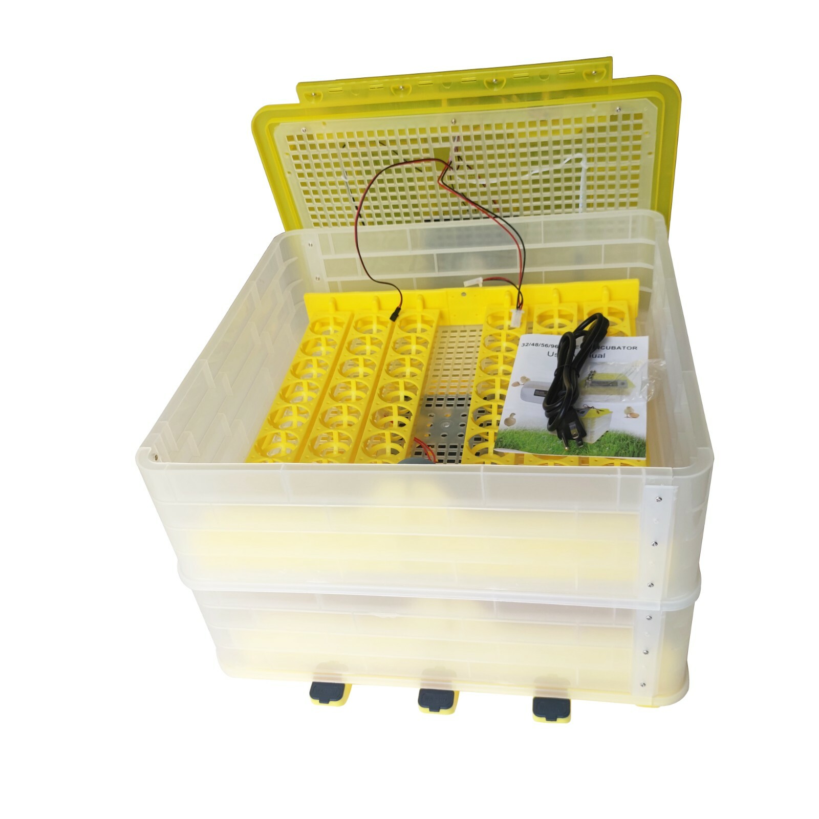 Automatic 96 Digital Chick Bird Egg Incubator Hatcher Temperature Control 110V