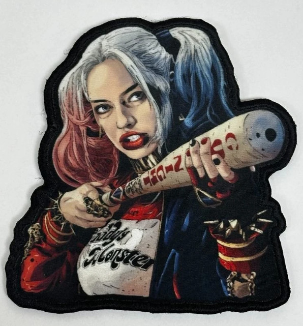 "Harleen" custom Sublimated/Embroidered morale patch, Hook/Loop, NEW!