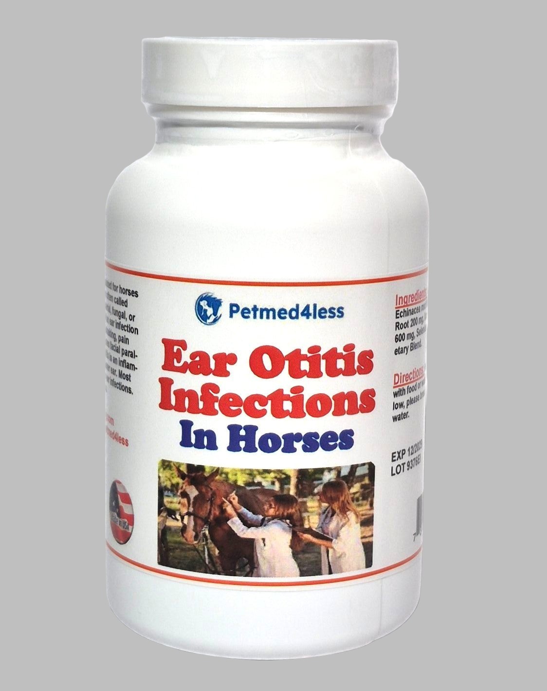 INFECTION DEL OIDO EN CABALLOS - OTITIS - MATA BACTERIA Y HONGOS  120 caps - USA