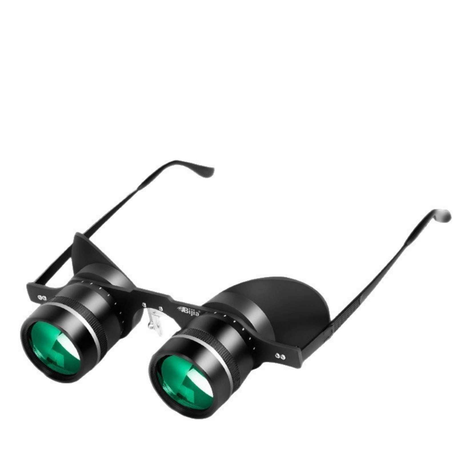 3x Glasses Type Binoculars HD Green Film Night Vision Fishing Concert Use