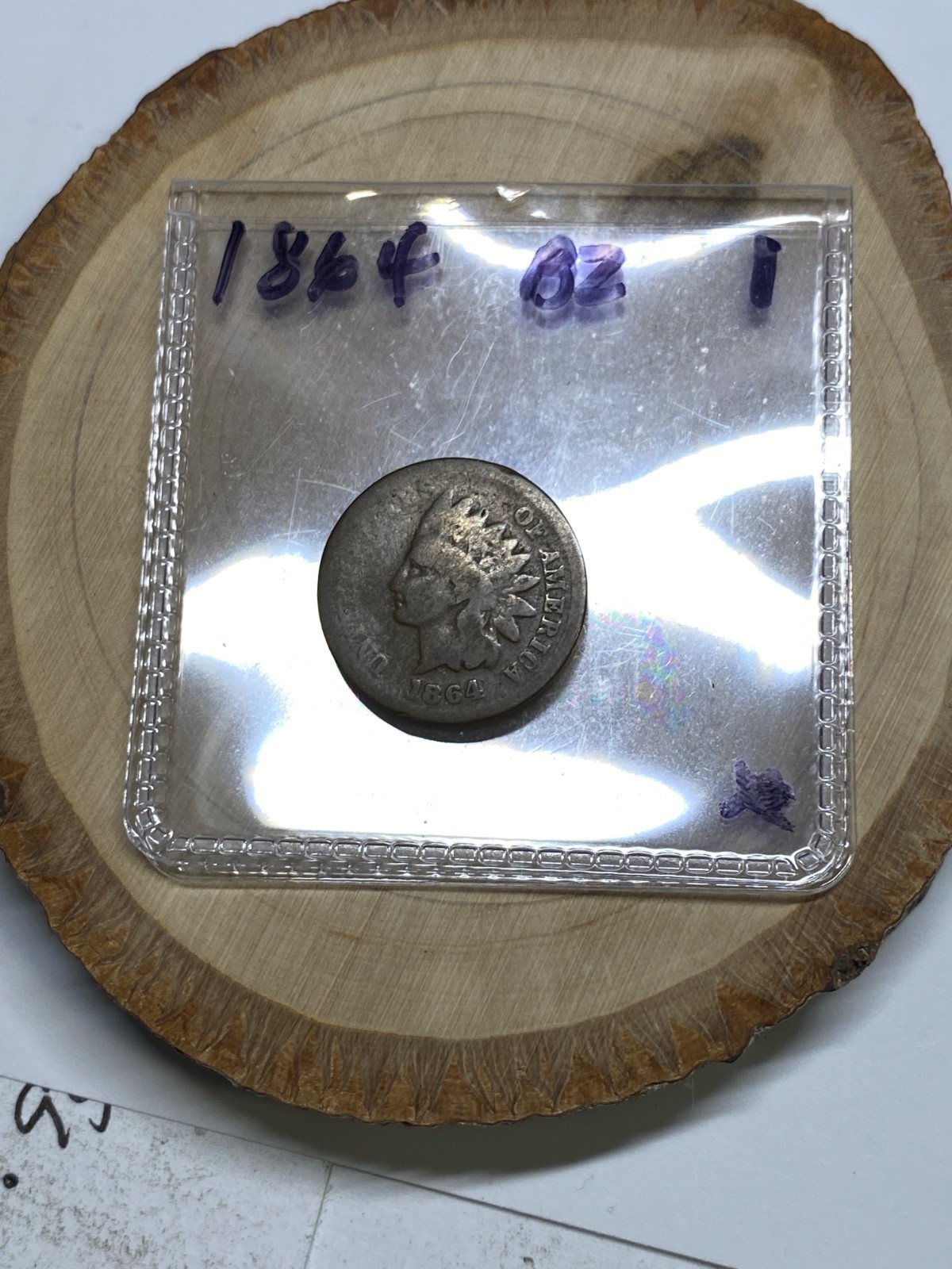 1864 Indian Head Cent - Well Worn, Starter Coin