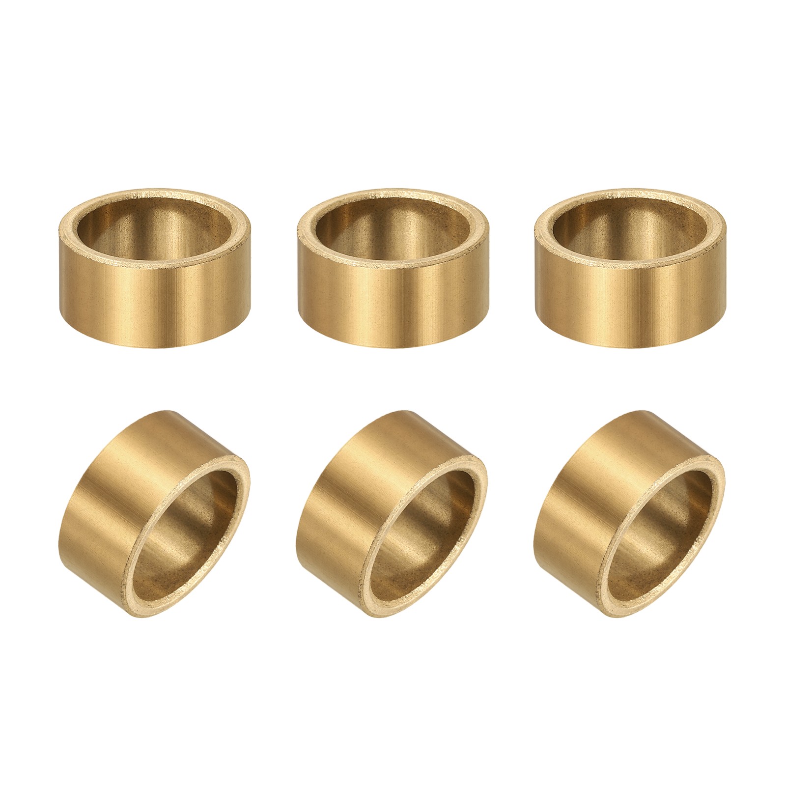 6Pcs Sleeve Bearings 20x25x12mm Self-Lubricating Sintered Bronze Bushings