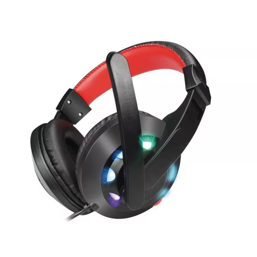 Multi-Colored Wired Gaming Headset with LED Light, USB or 3.5Mm Audio, over the