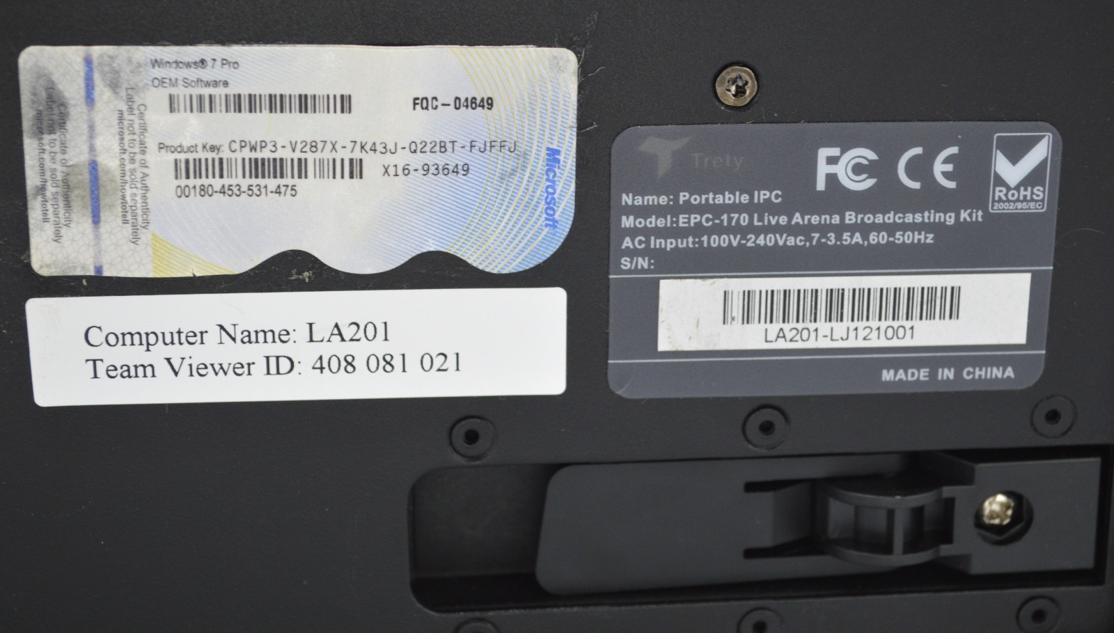 EPC-170 Live Arena Broadcasting Kit/Portable IPC