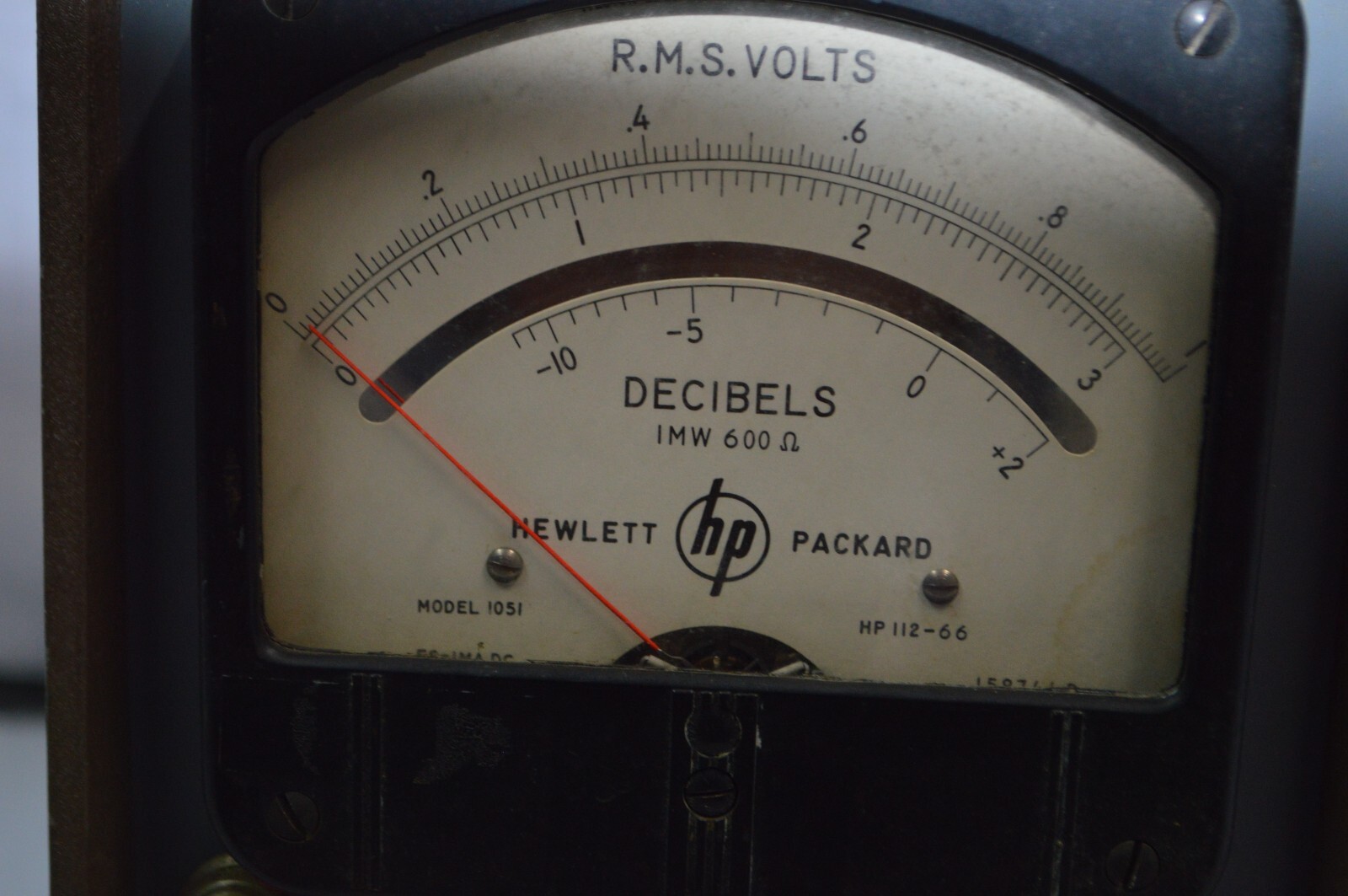 Hewlett Packard model 1051 vacuum tube voltmeter